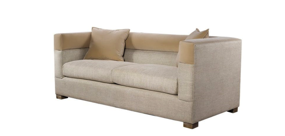 Диван Modena Sofa Linen and Velvet Sofa