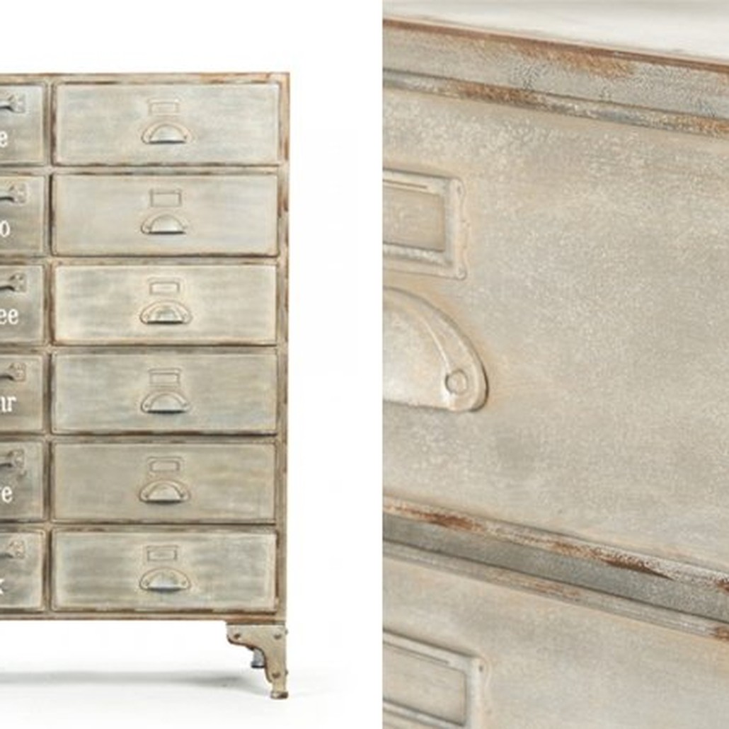 Комод металлический в стиле лофт Oscar Drawer Cabinet