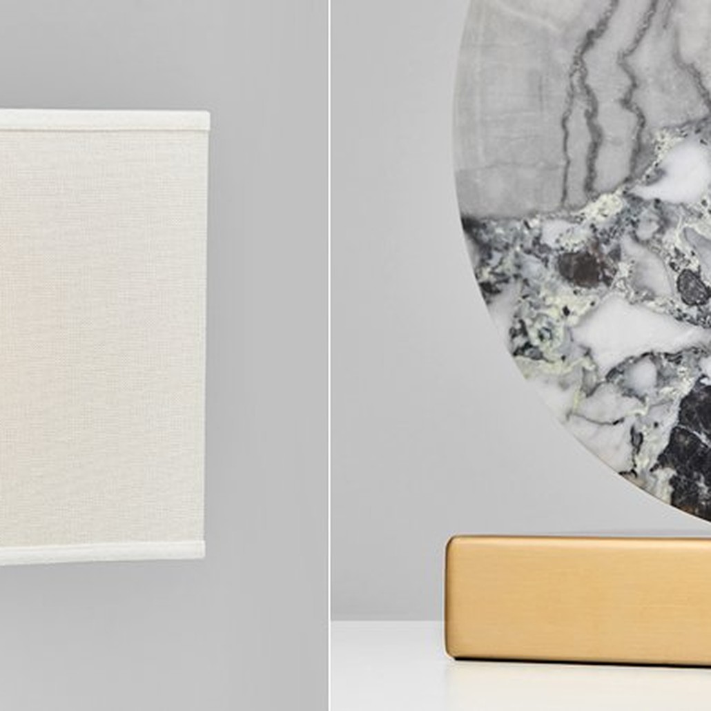 Настольная лампа Lua Grande Table Lamp gray marble