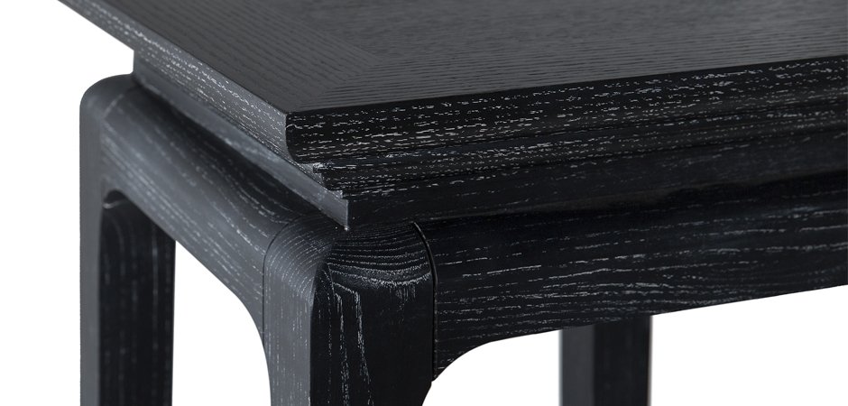 Консольный столик Black Curved Tall