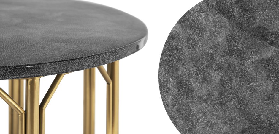 Приставной стол Stingray Skin Round Table