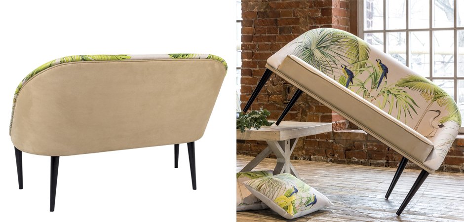 Диван Sofa Jungle Andaman fond bleu