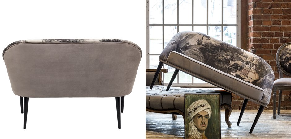 Диван Sofa Bengal gray landscape