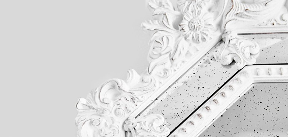 Зеркало Antique ornament White