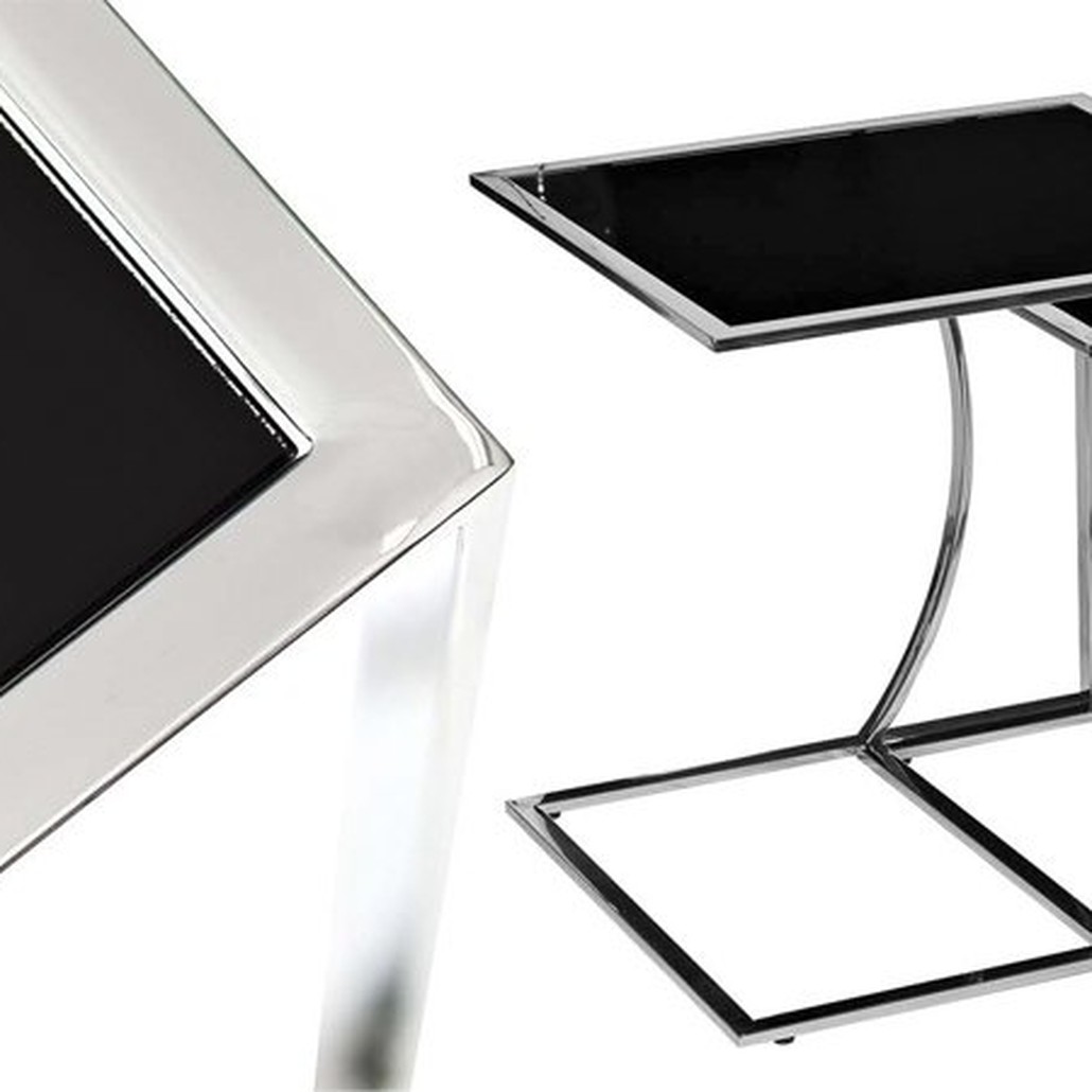 Приставной стол Metal Crescent Side Table Chromium