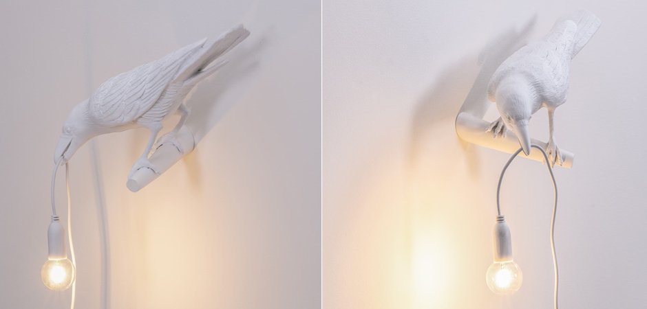 Бра Seletti Bird Lamp White Looking