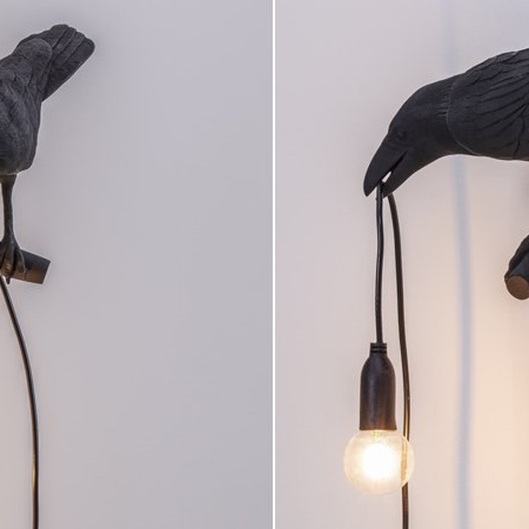 Бра Seletti Bird Lamp Black Looking