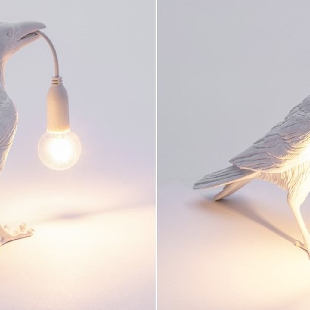 Настольная лампа Seletti Bird Lamp White Waiting