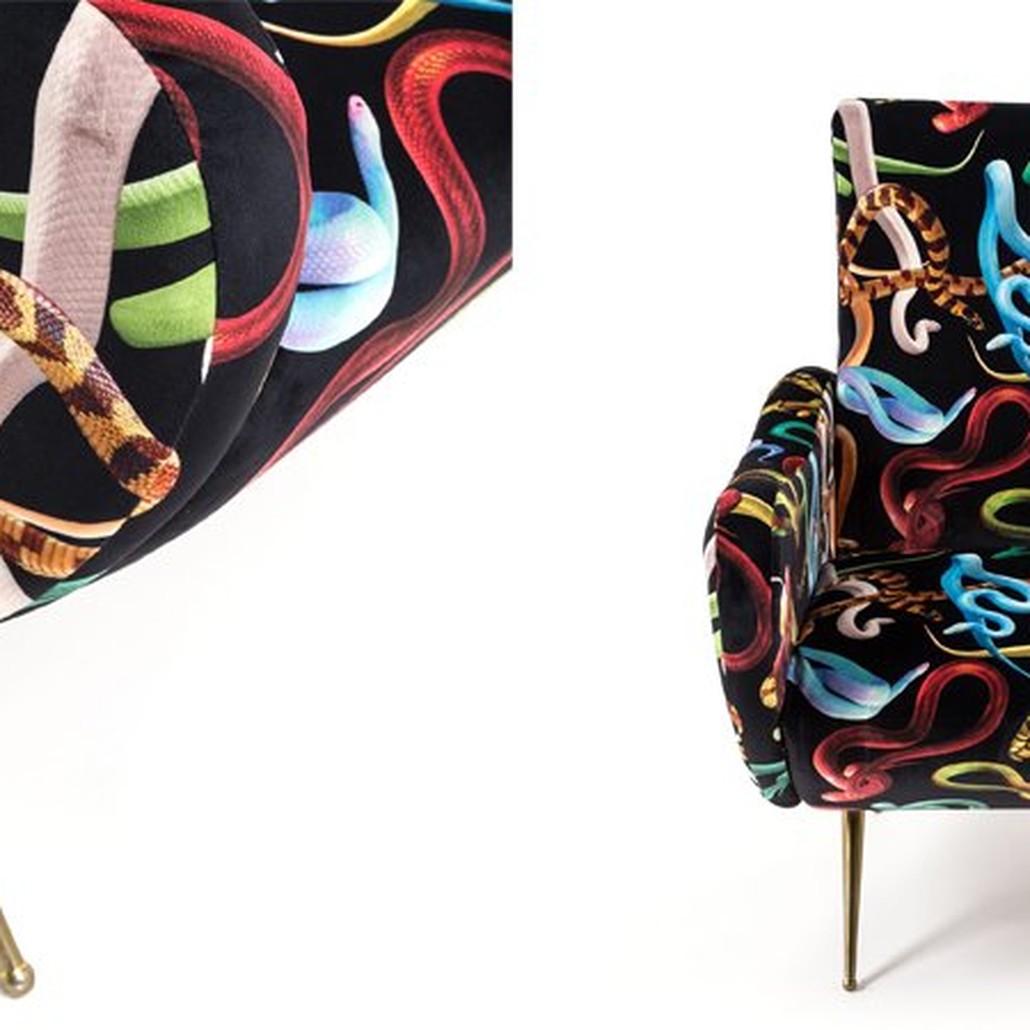 Кресло Seletti Armchair Snakes Design: Toiletpaper