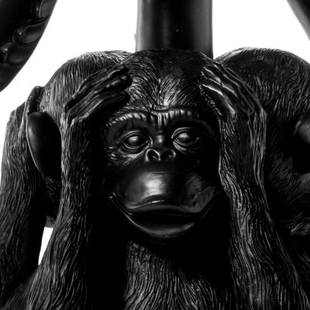 Подсвечник Seletti Giant Burlesque 3 Monkeys Black