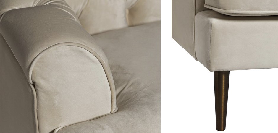 Anthropologie Velvet Cadwyn Sofa Диван