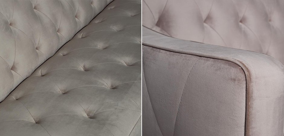 Диван Abbyson Emily Tufted Sofa Gray
