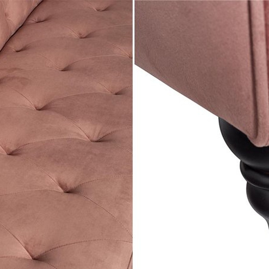 Диван Abbyson Emily Tufted Sofa Pink