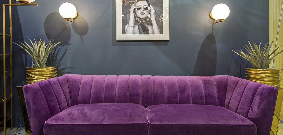 Диван Art Deco Purple Sofa