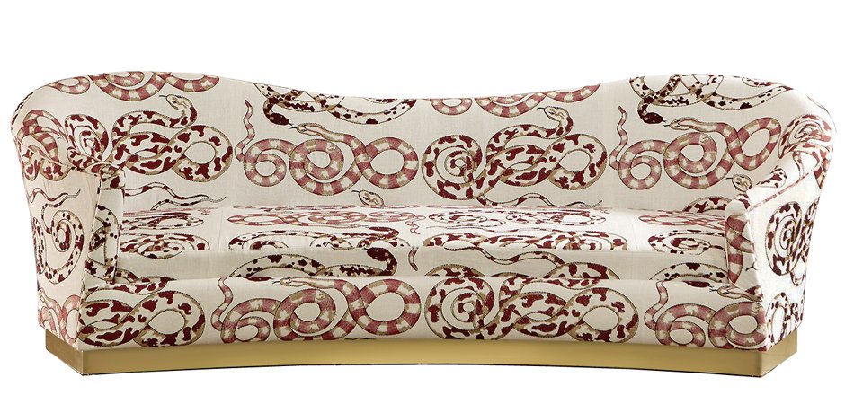 Диван KELLY SOFA Venimeuses Snake Embroidery