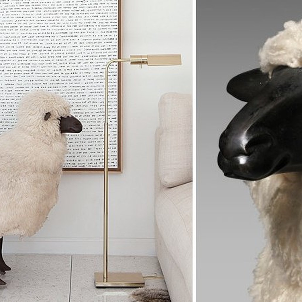 Пуф Овечка Sheep Bench White Moutons de laine