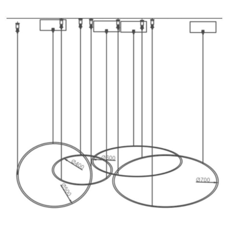 Люстра ORACLE 4 Rings