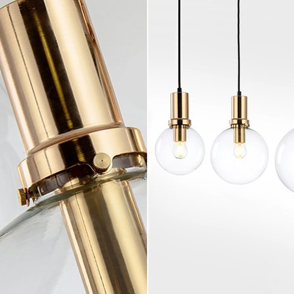 Подвесной светильник Glass Globe Gold