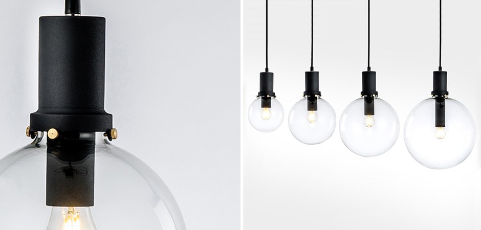 Подвесной светильник Glass Globe Black