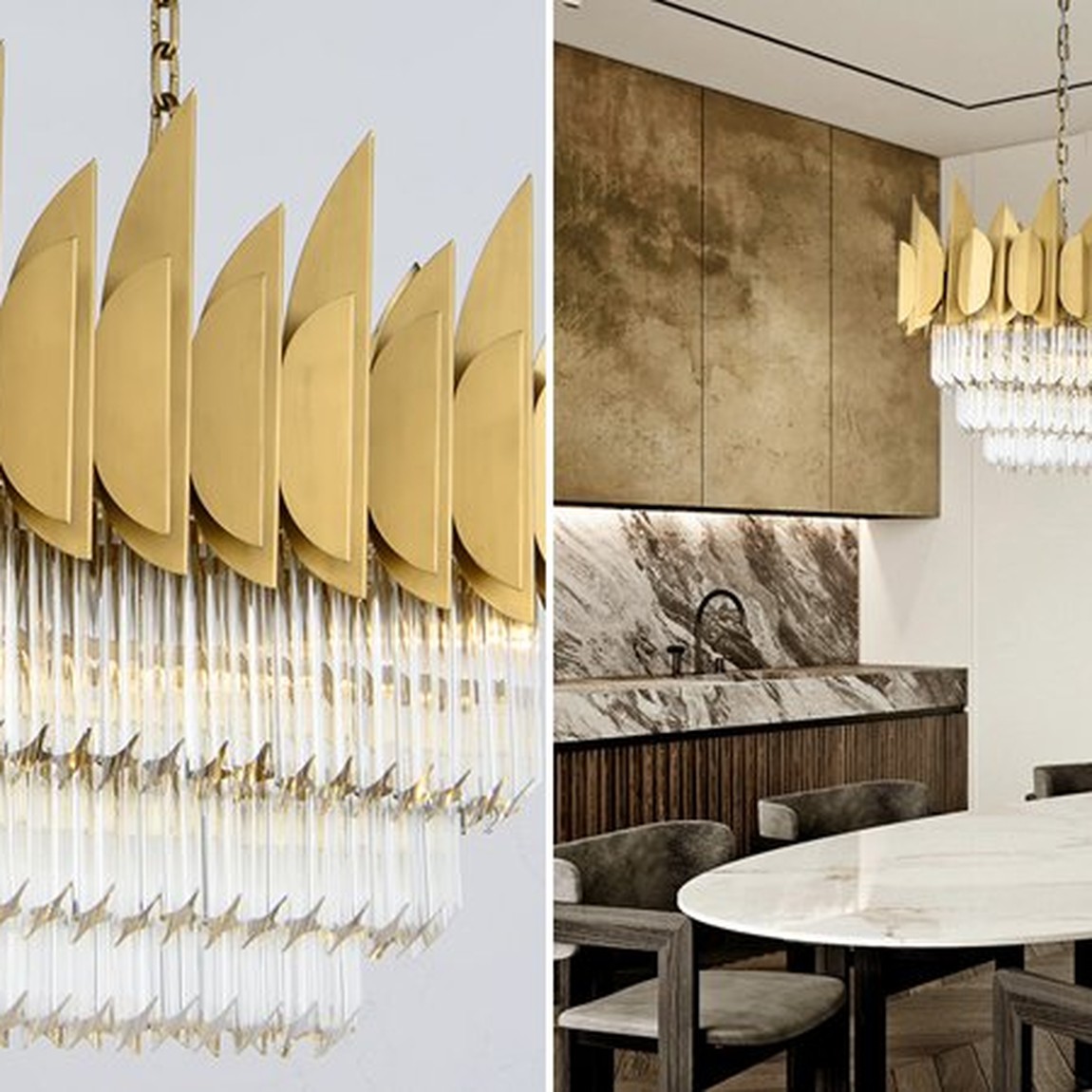 Подвесной светильник KEBO KING CHANDELIER Rectangle
