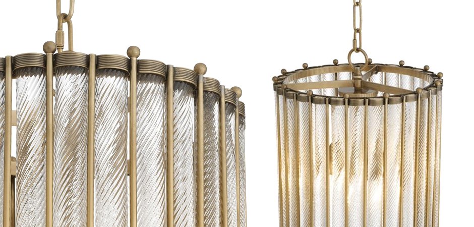 Люстра Lantern Tiziano Antique Brass