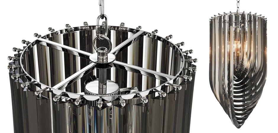Люстра Chandelier Murano Smoke 35