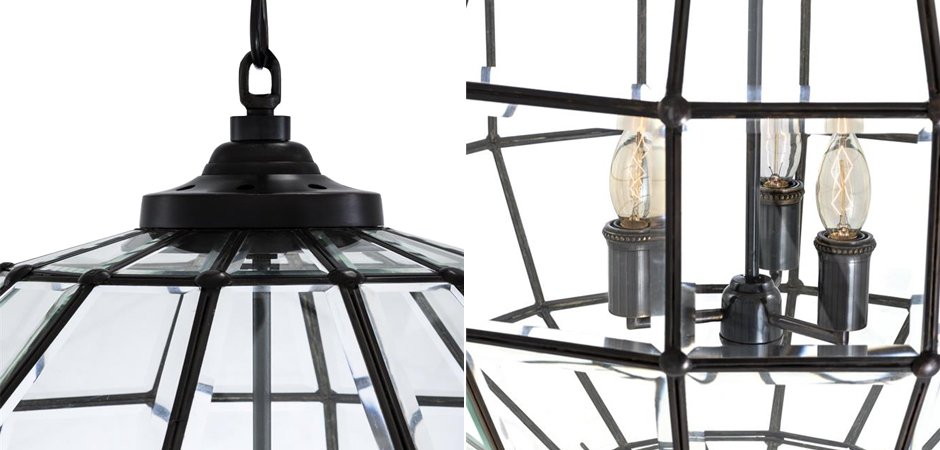 Люстра Lantern Luna Bronze L