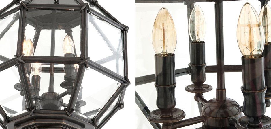 Люстра Lantern Owen Bronze S