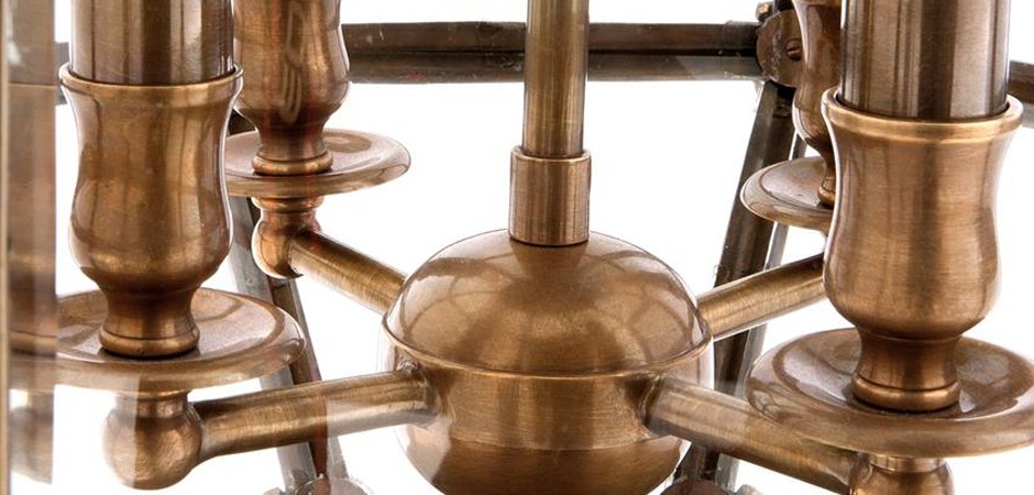 Люстра Lantern Owen Brass S