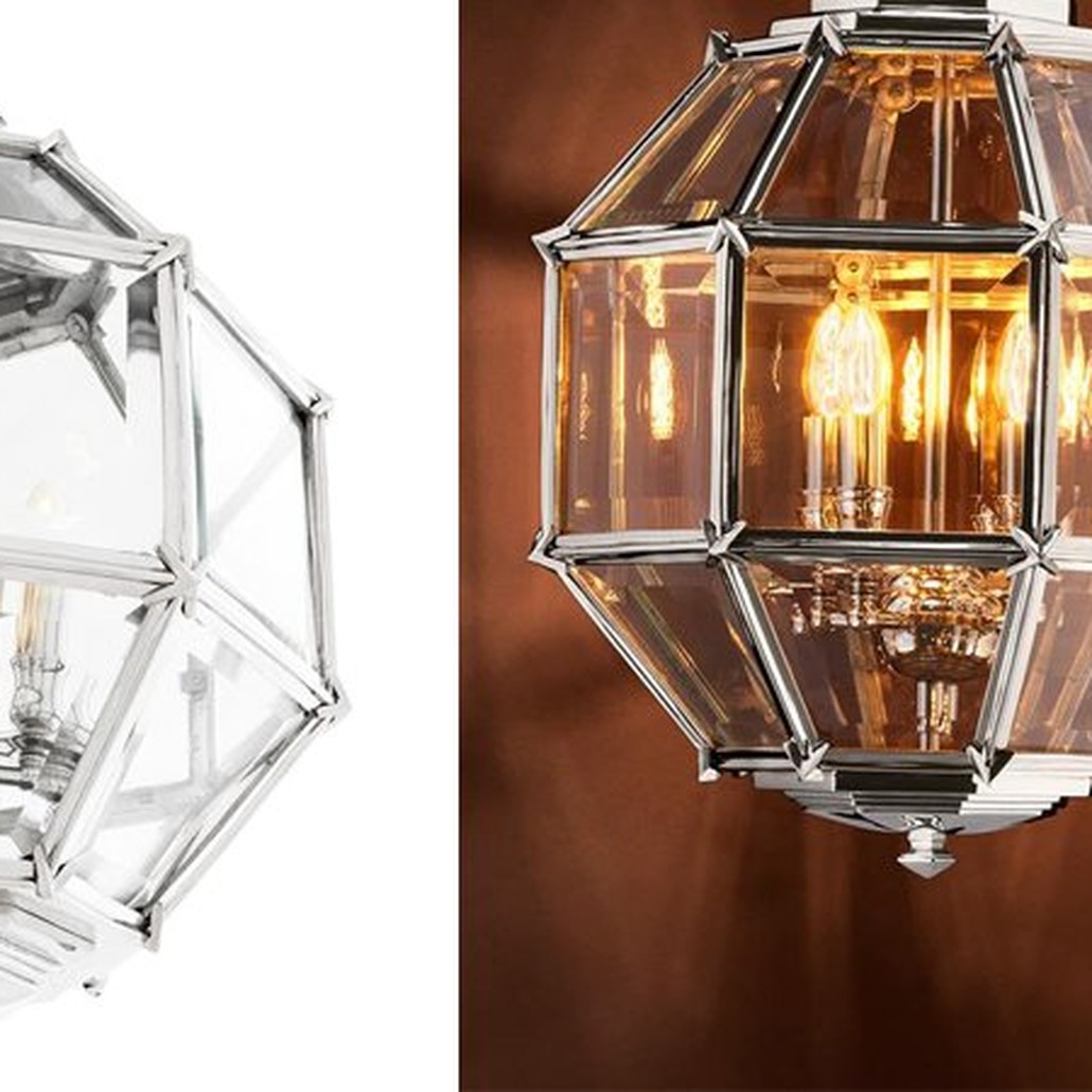 Люстра Lantern Owen Nickel S
