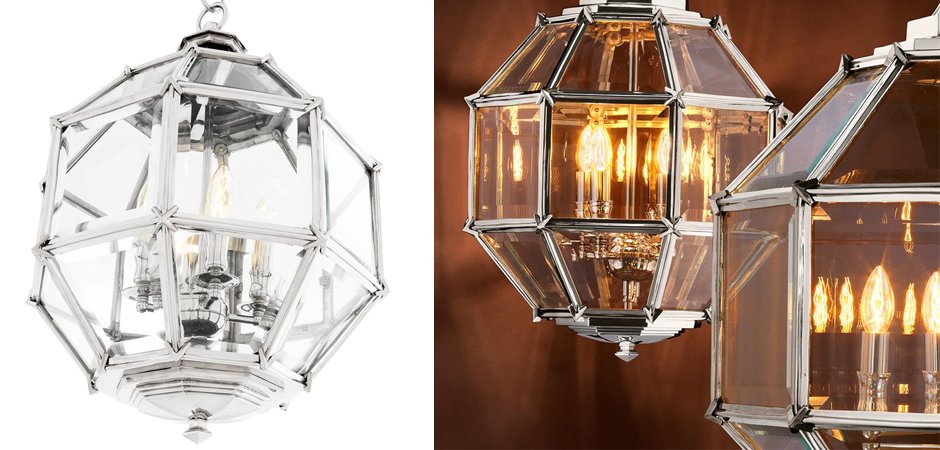 Люстра Lantern Owen Nickel S