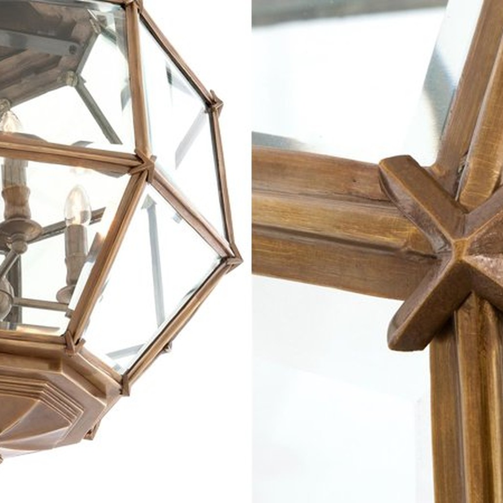 Люстра Lantern Owen Brass M