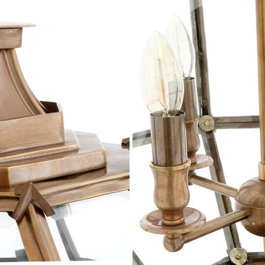 Люстра Lantern Owen Brass M