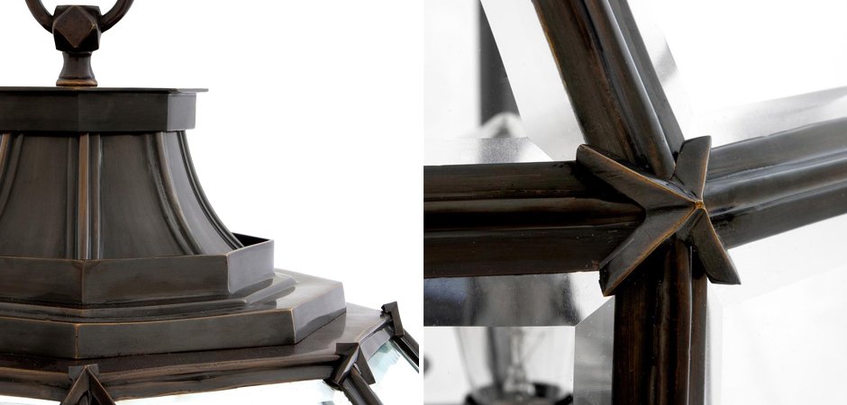Люстра Lantern Owen Bronze L