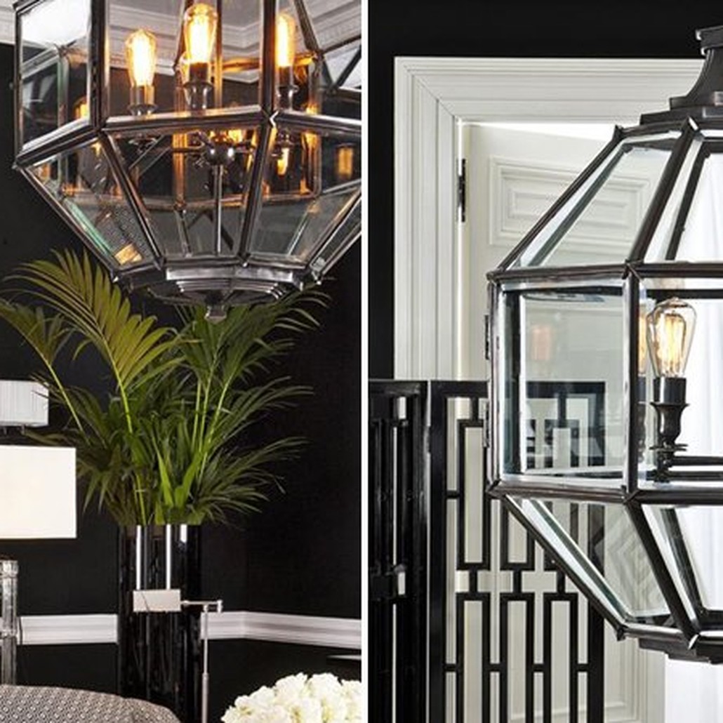 Люстра Lantern Owen Bronze L