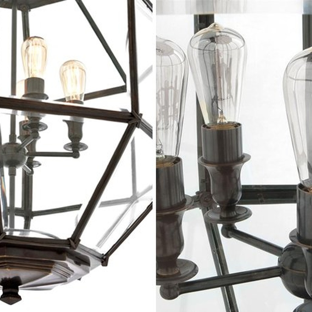 Люстра Lantern Owen Bronze L