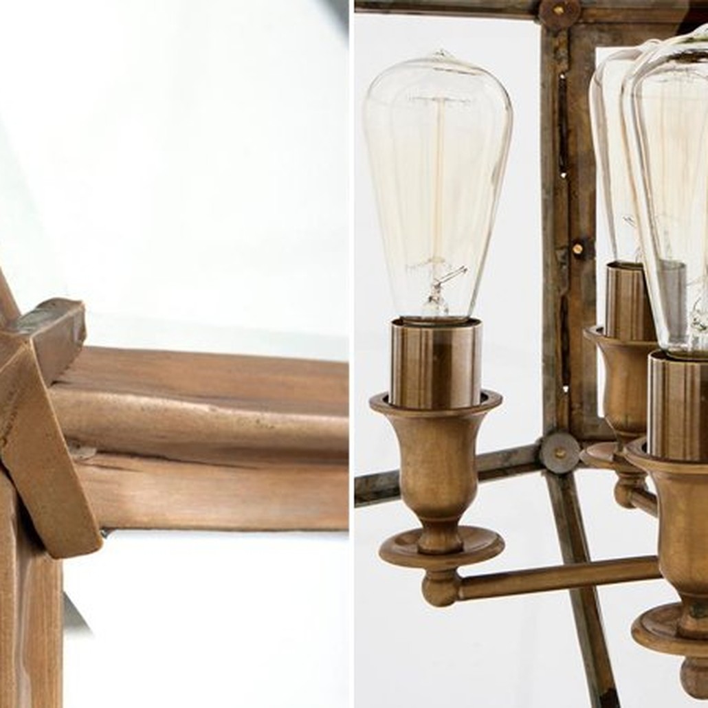 Люстра Lantern Owen Brass L