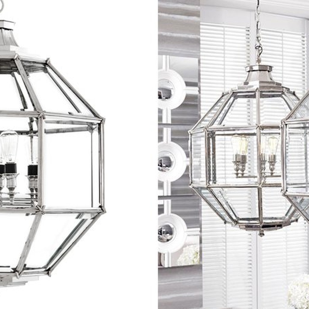 Люстра Lantern Owen Nickel L