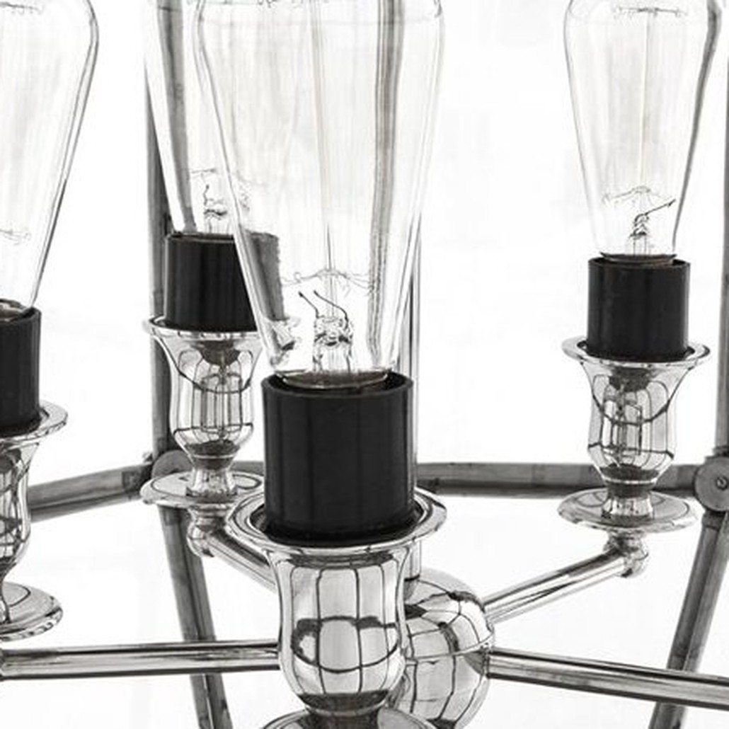 Люстра Lantern Owen Nickel L