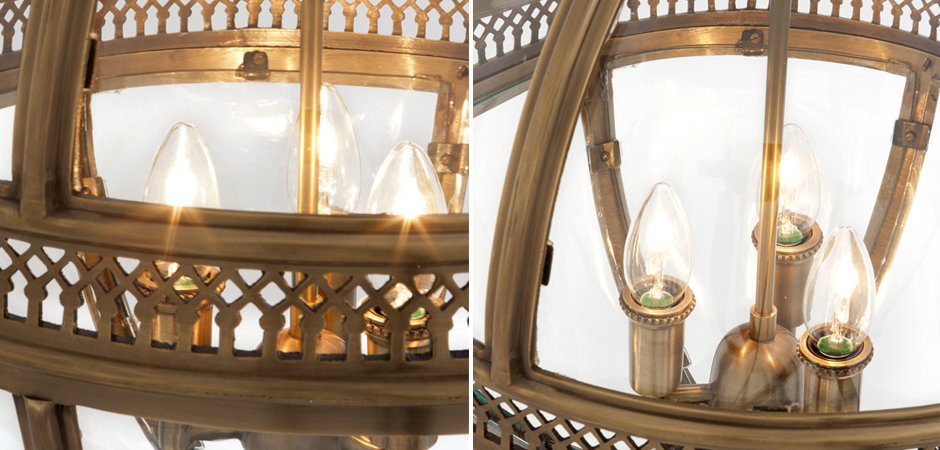 Люстра Lantern Residential Brass M