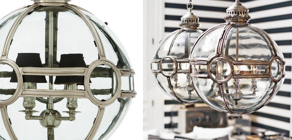 Люстра Lantern Hagerty Antique Silver