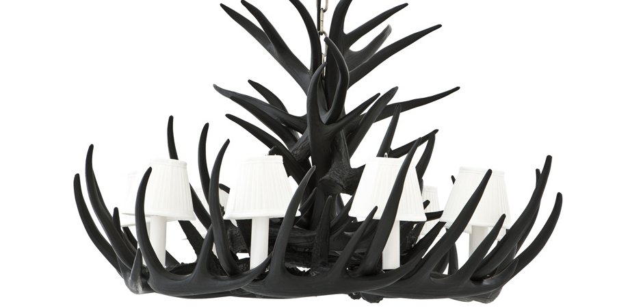 Люстра Eichholtz Chandelier Horn Highlands Black
