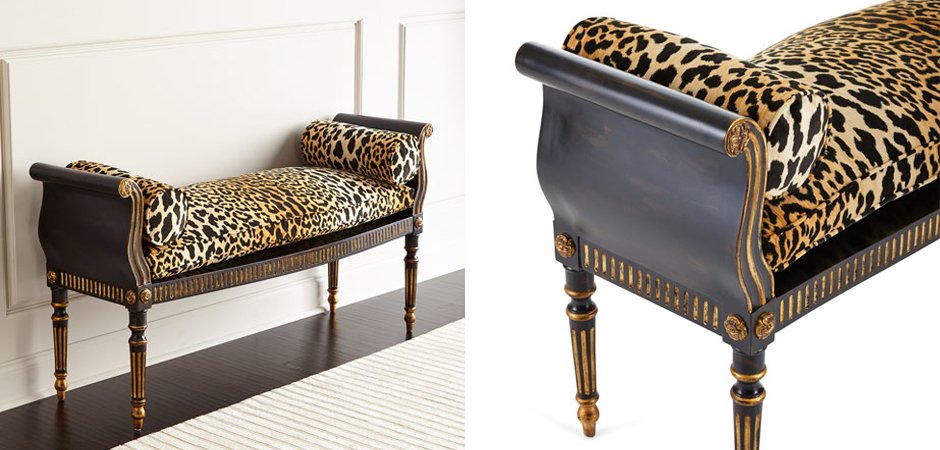 Оттоманка Attina Leopard Bench