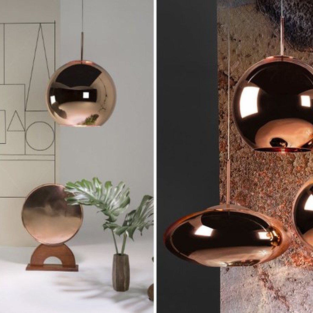 Люстра Tom Dixon Copper Wide Pendant Lamp