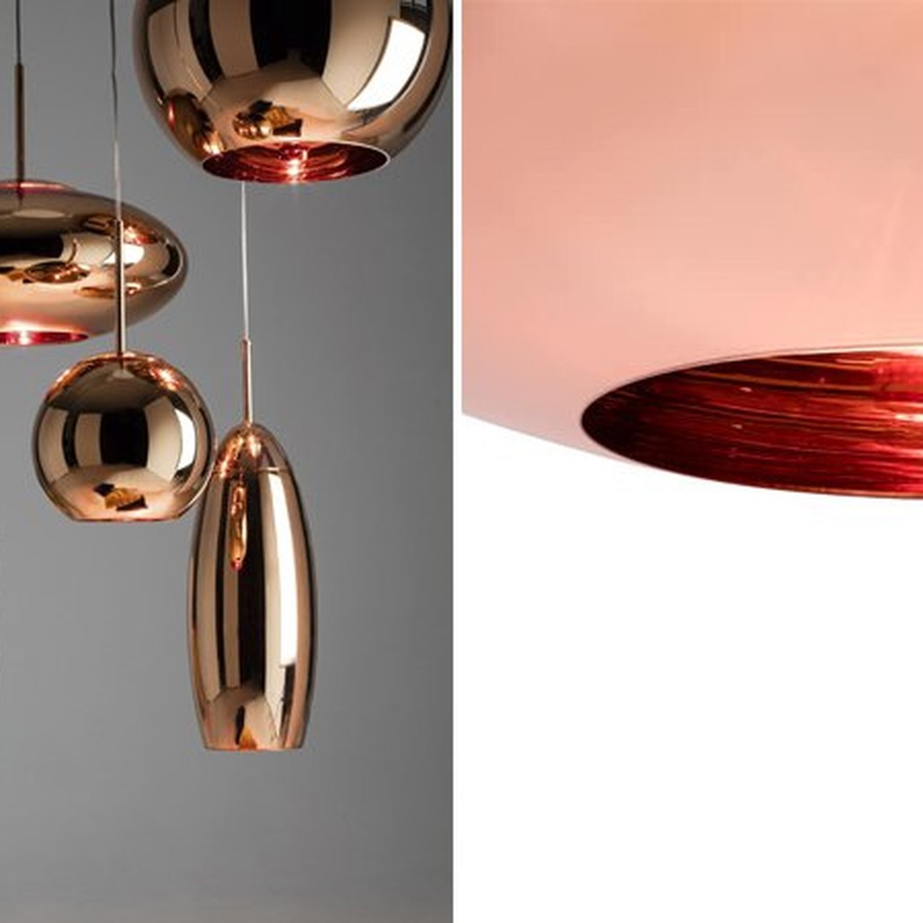 Люстра Tom Dixon Copper Wide Pendant Lamp