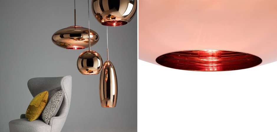Люстра Tom Dixon Copper Wide Pendant Lamp
