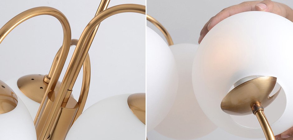 Люстра Gooseneck Pelle Chandelier