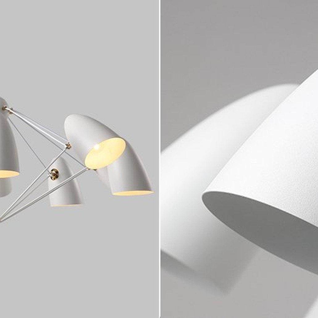 Люстра JLYLITE 10-Light Sputnik Chandelier White