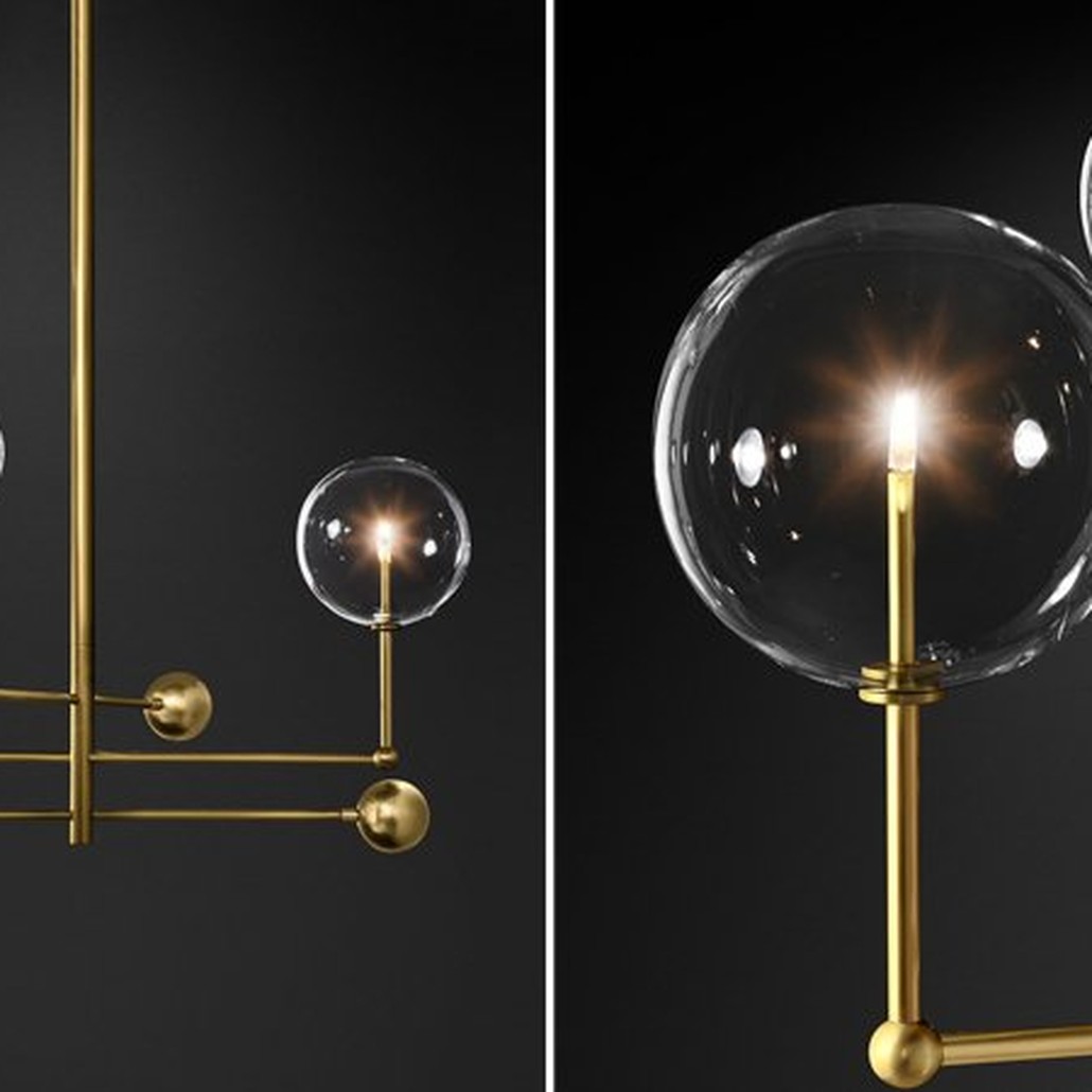 Подвесной светильник Globe Mobile 3 brass