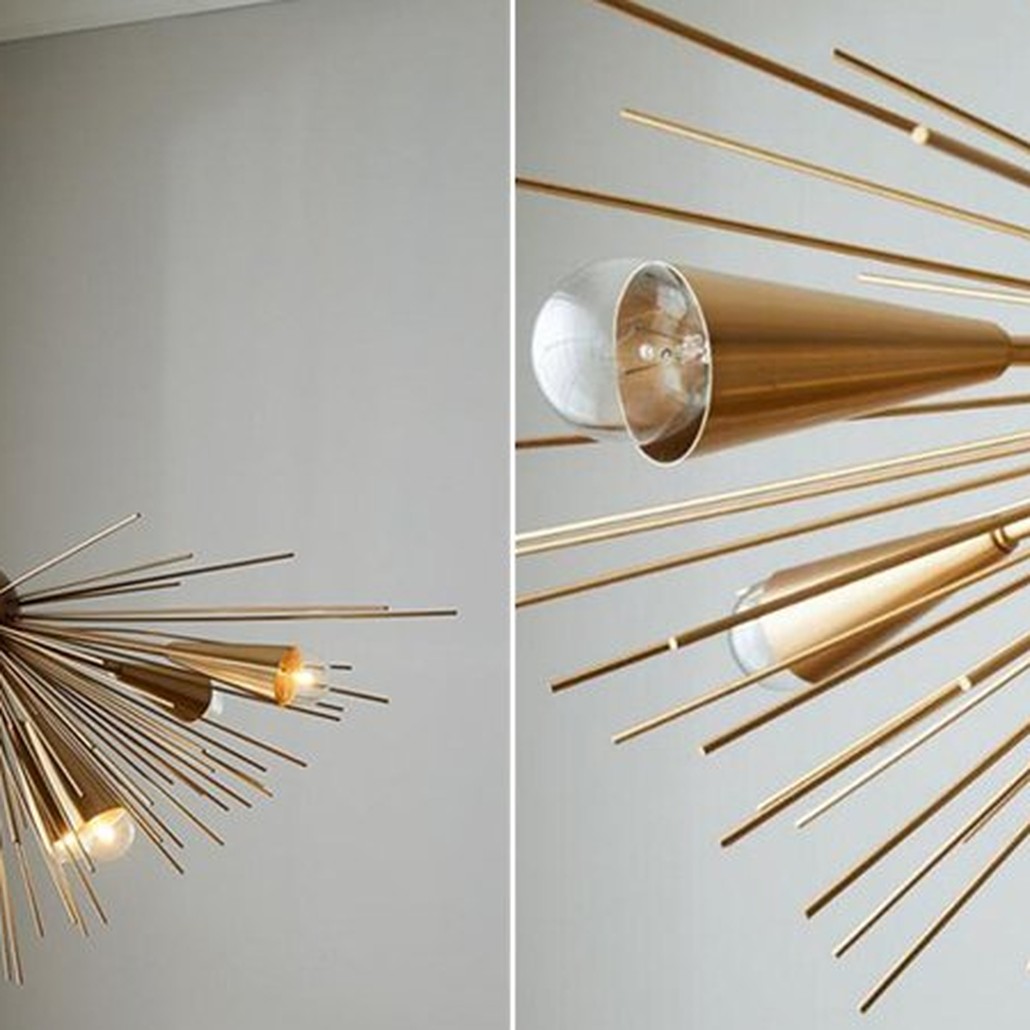 Люстра Luxury Copper Metal Thorn Pendant Lights